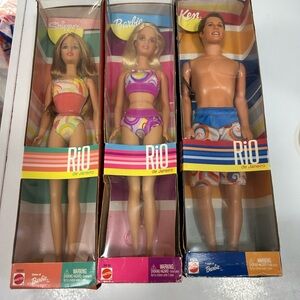 Barbie Rio de Janeiro Doll Trio - Pink, Orange, Blue